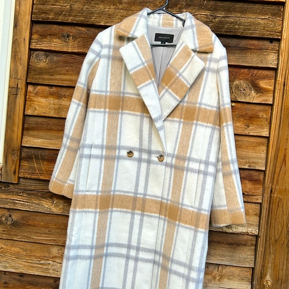 Ann Taylor Jackets & Blazers - Ann Taylor nwot plaid jacket wool blend fully lined